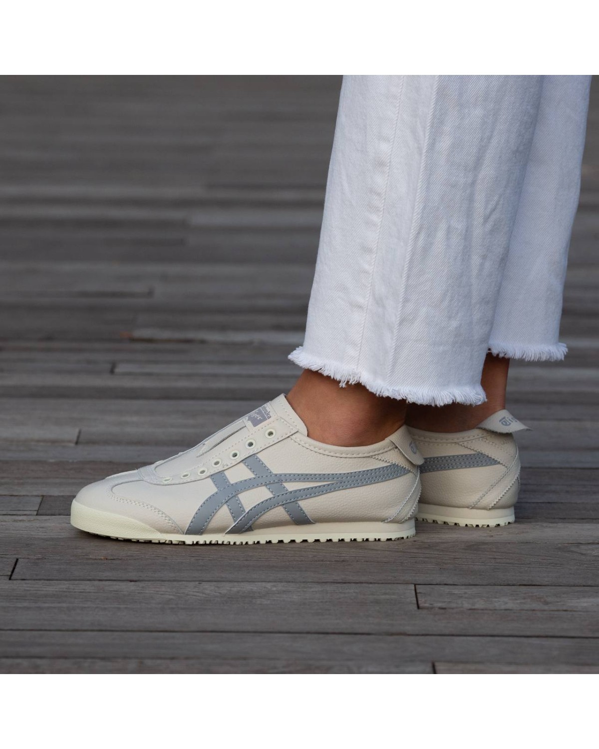 Asics Onitsuka Tiger Mexico 66 Slip-on Beige Blue