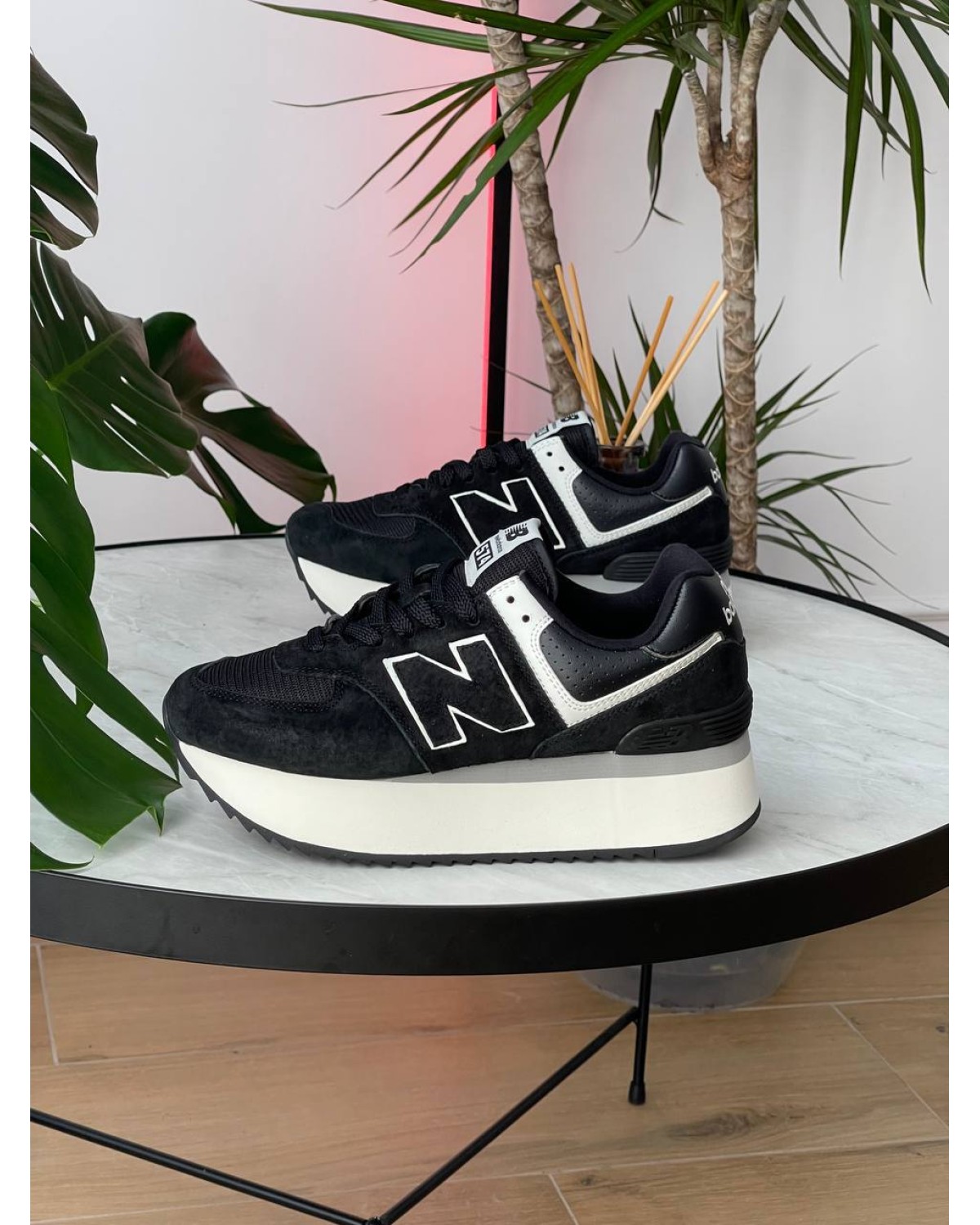 New Balance 574 Platform Black