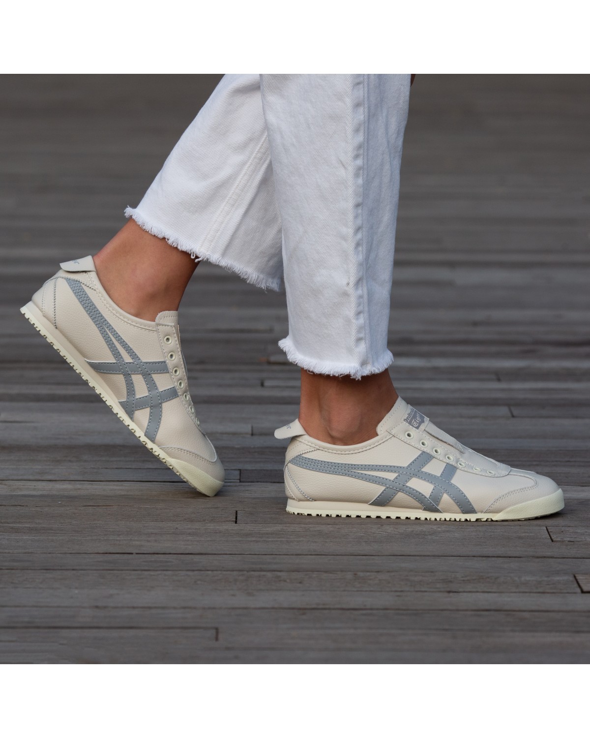 Asics Onitsuka Tiger Mexico 66 Slip-on Beige Blue