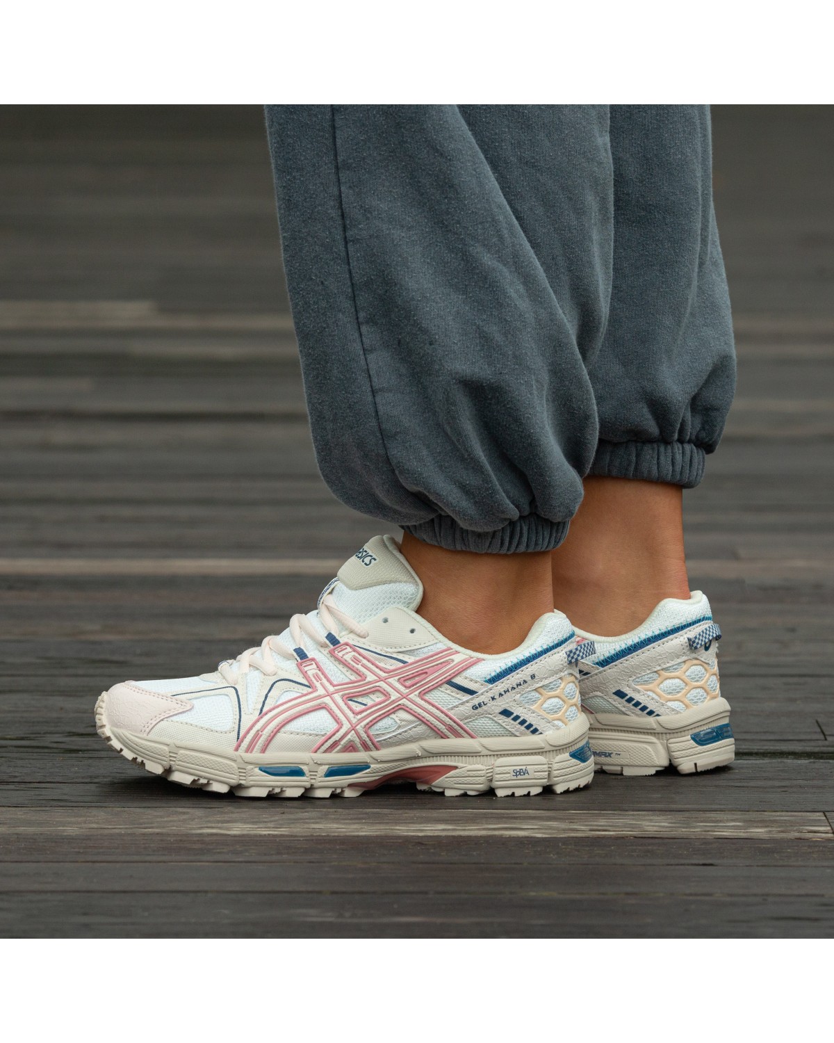 Asics Kahana 8 White Blue Pink