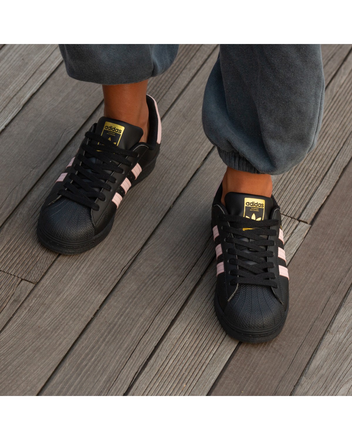 Adidas Superstar Smile Black Pink
