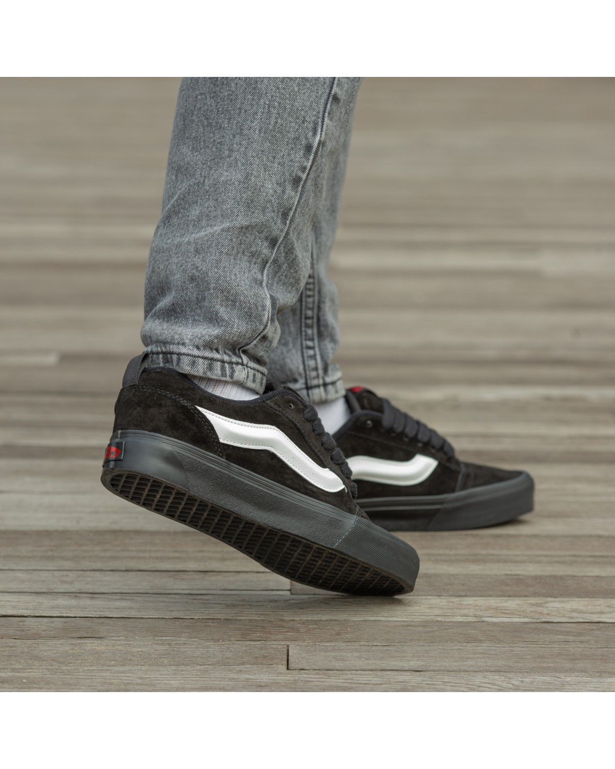 Vans KNU Skool Black White