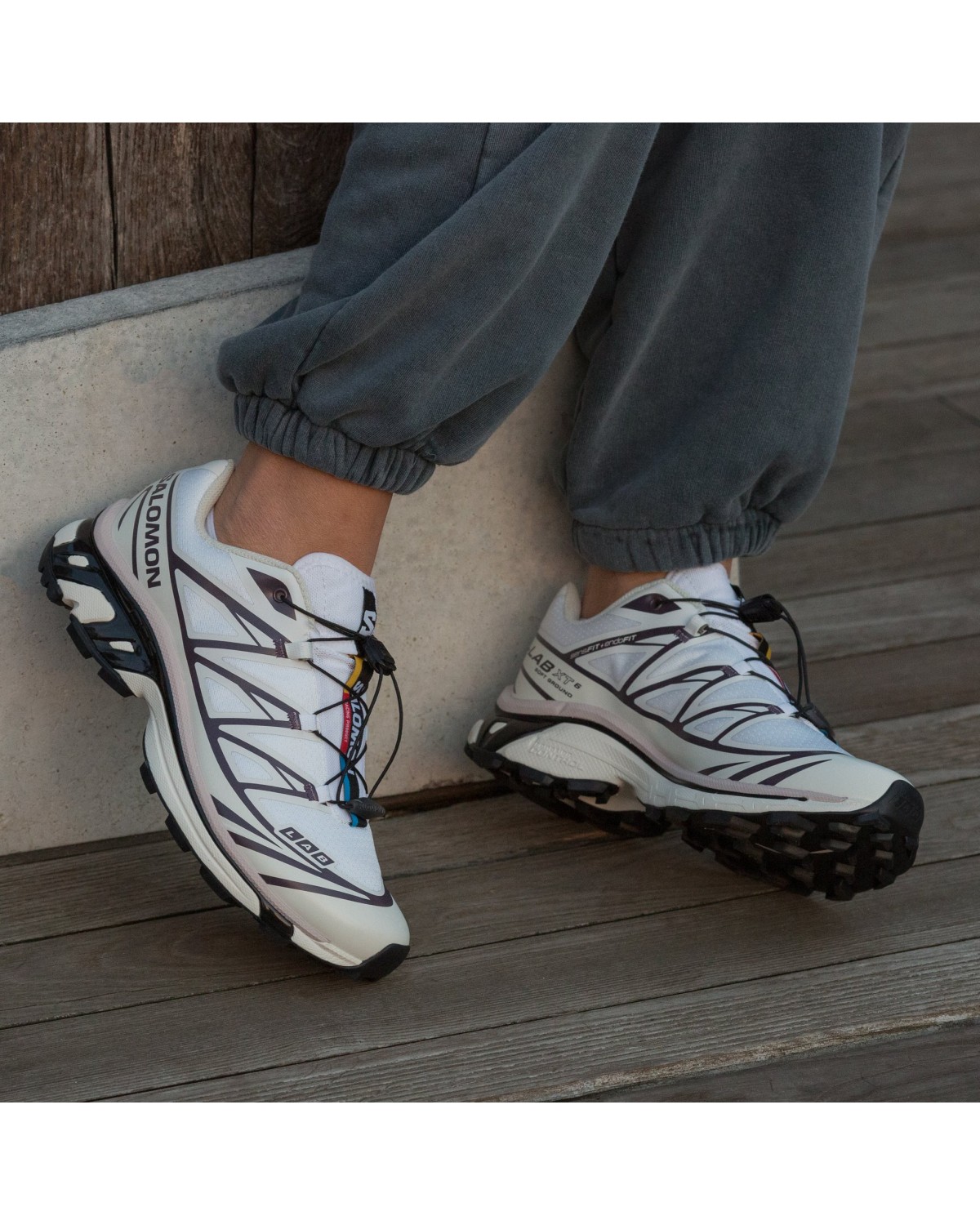 Salomon XT-6 Lab White Light Rose