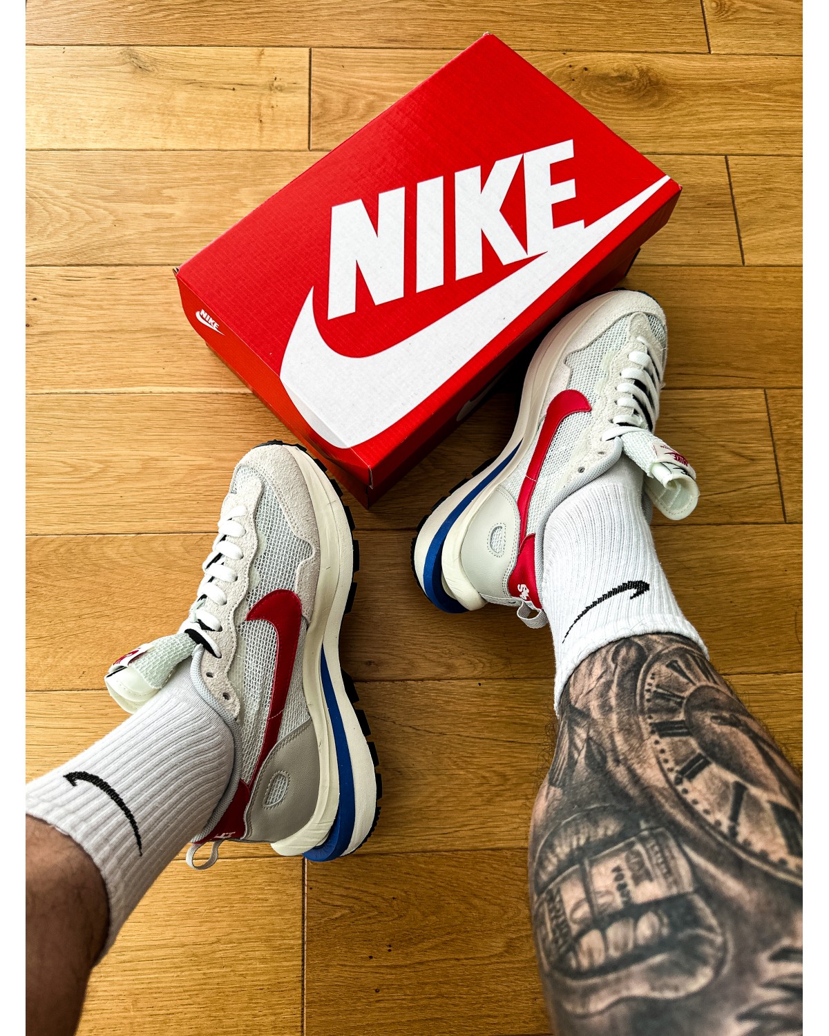 Nike Sacai Vaporwaffle Sport Fuchsia Game Royal