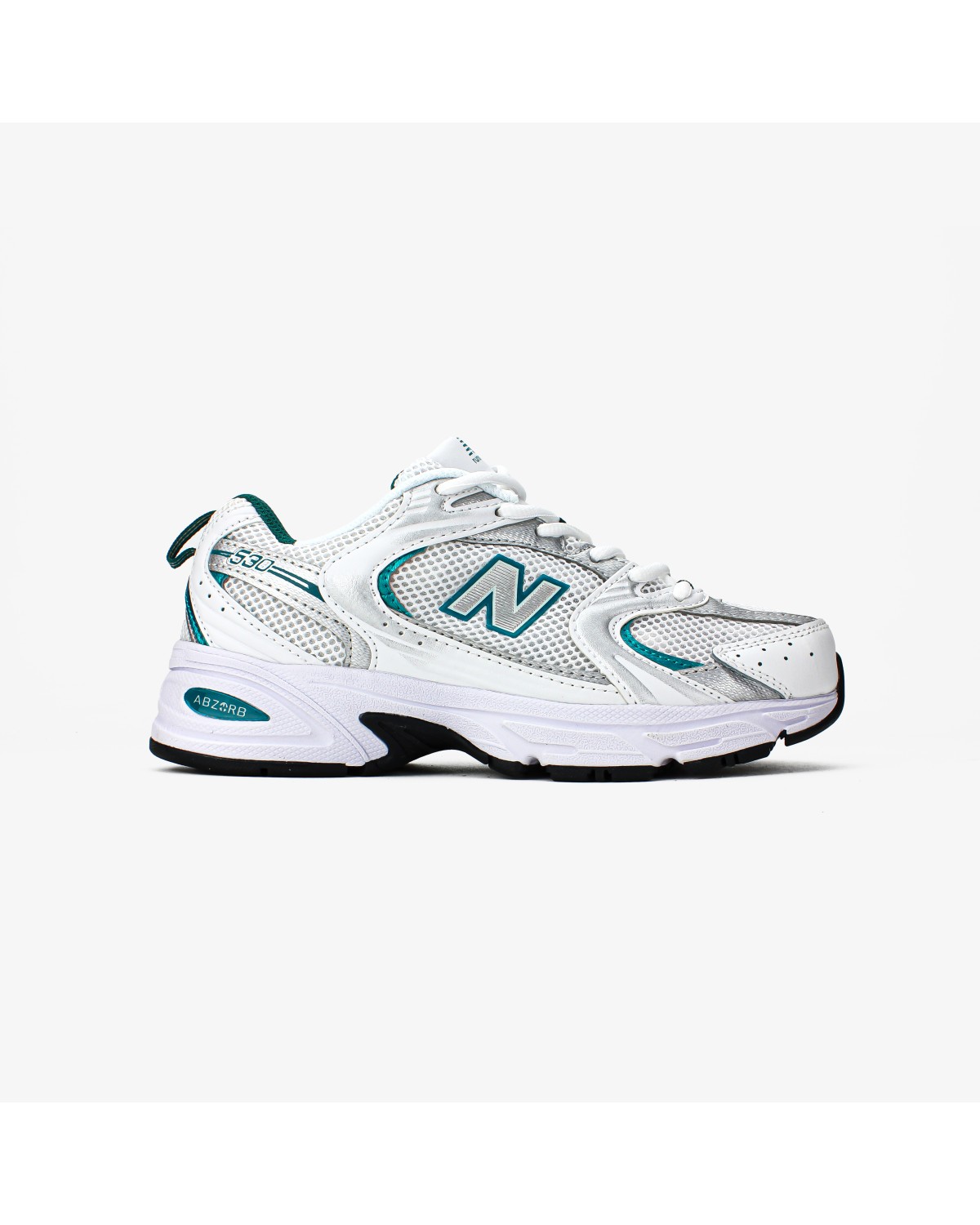 New Balance 530 White Silver Green