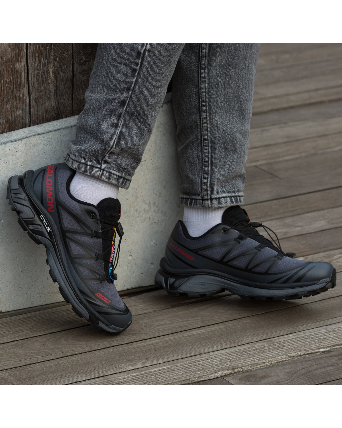 Salomon XT-6 Lab Grey Red