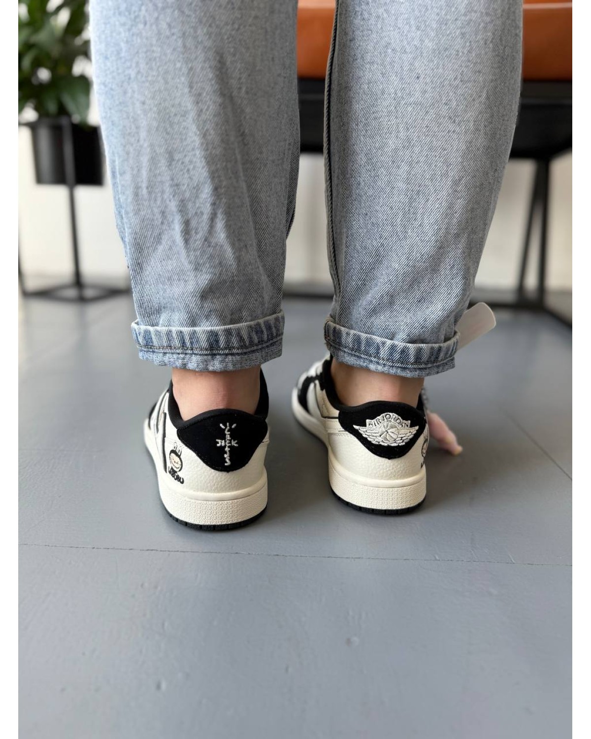 Nike Air Jordan 1 Low Travis Scott x Labubu Black Beige