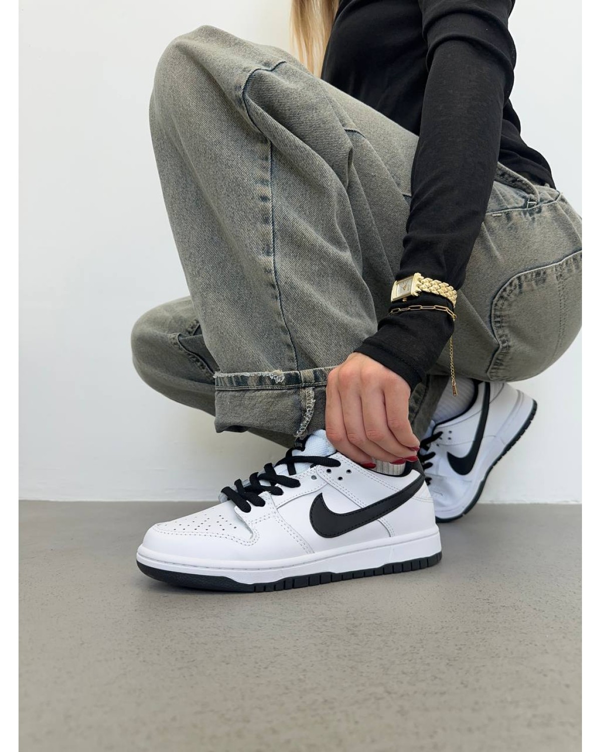 Nike SB Dunk Low White Black