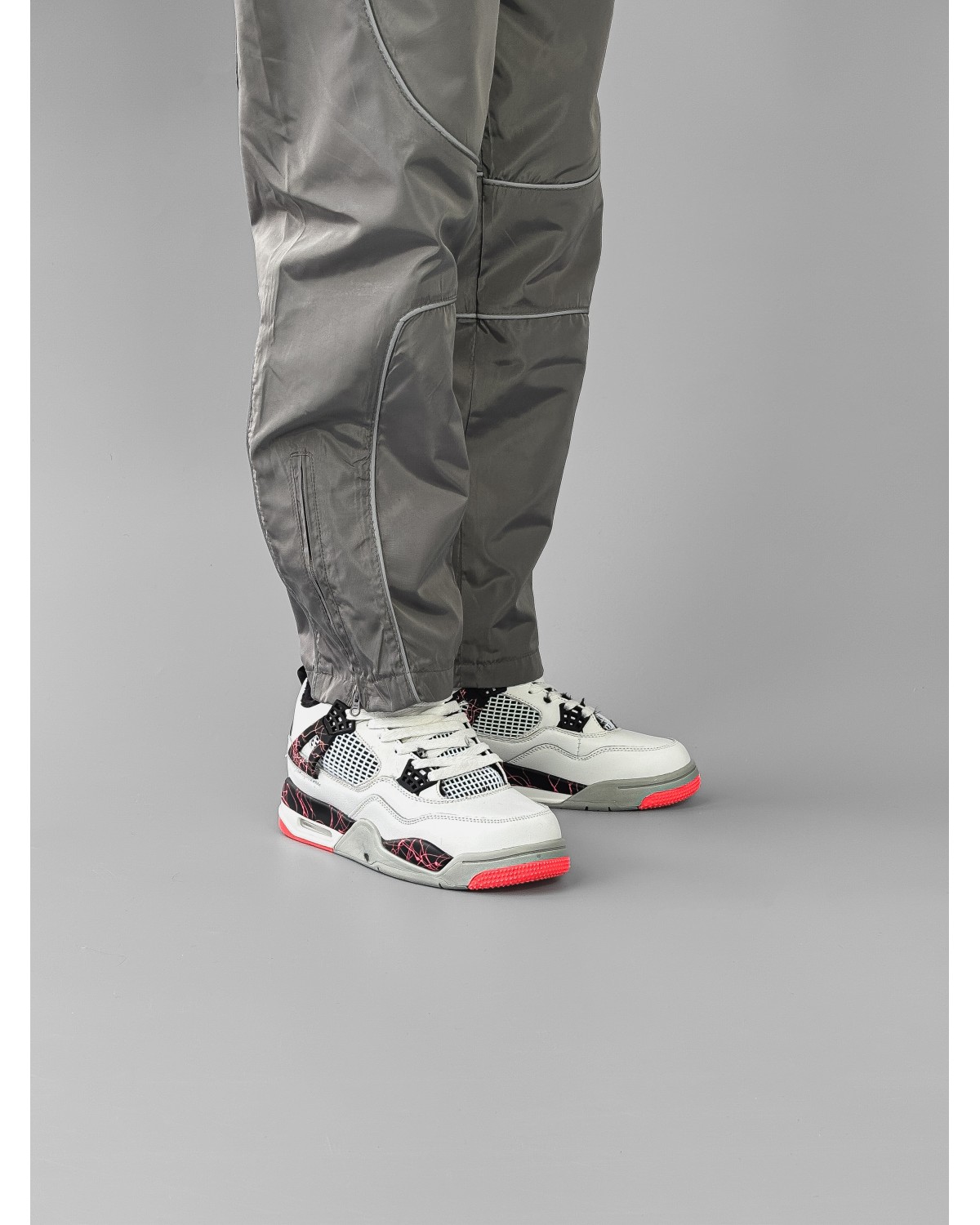 Nike Air Jordan 4 White Red Fur Nike Air Jordan 4 White Red Fur