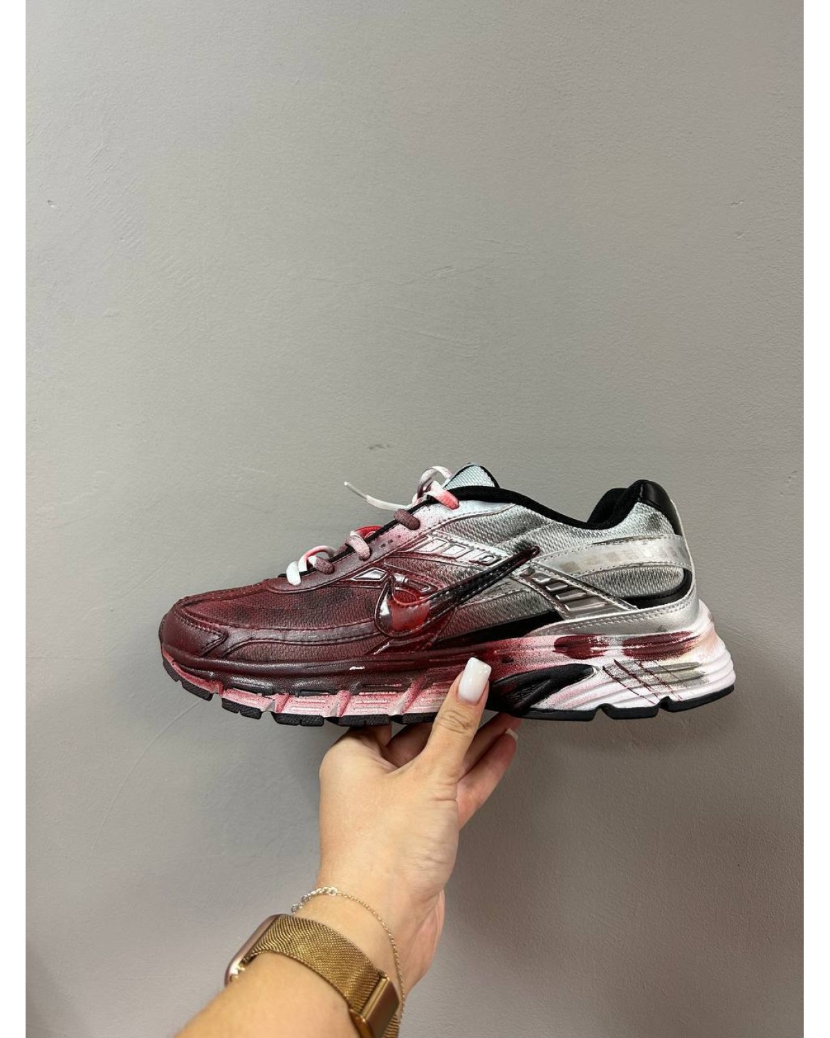 Nike Initiator Custom Red Silver