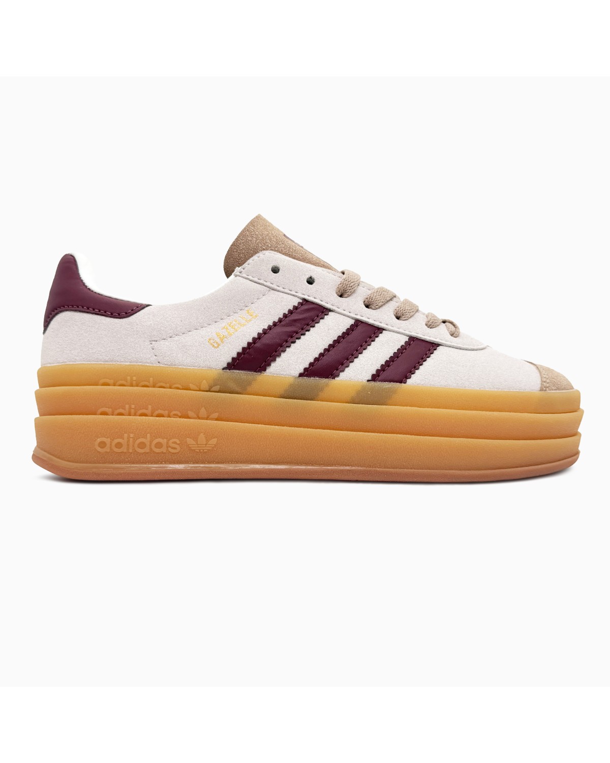 Adidas Gazelle Bold Cream/Maroon