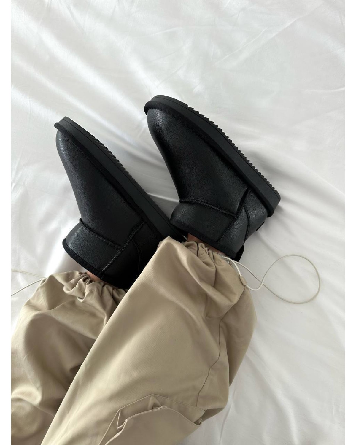 UGG Ultra Mini Black Leather