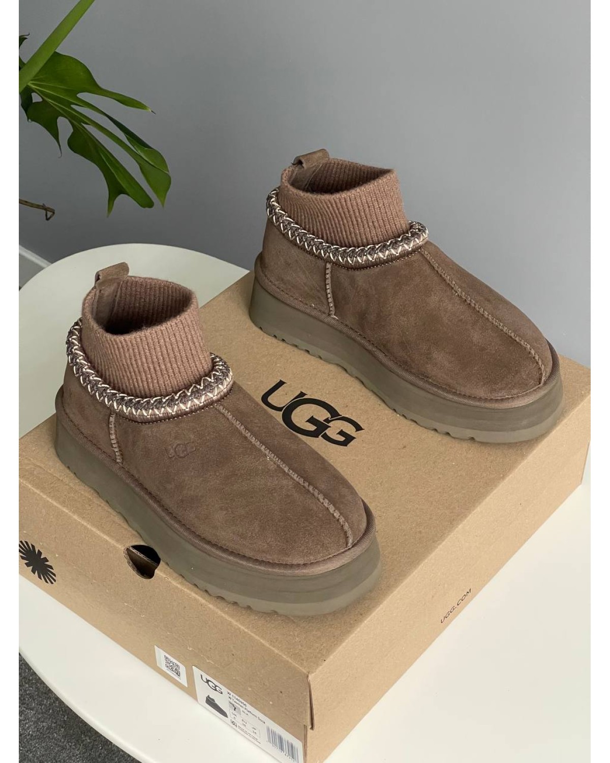 Ugg Tasman Platform Sock Dusted Cocoa