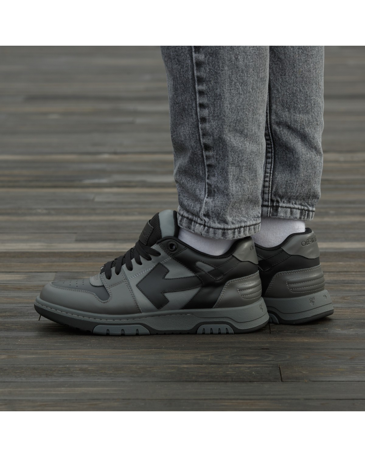 Off White Out Of Office Grey Black