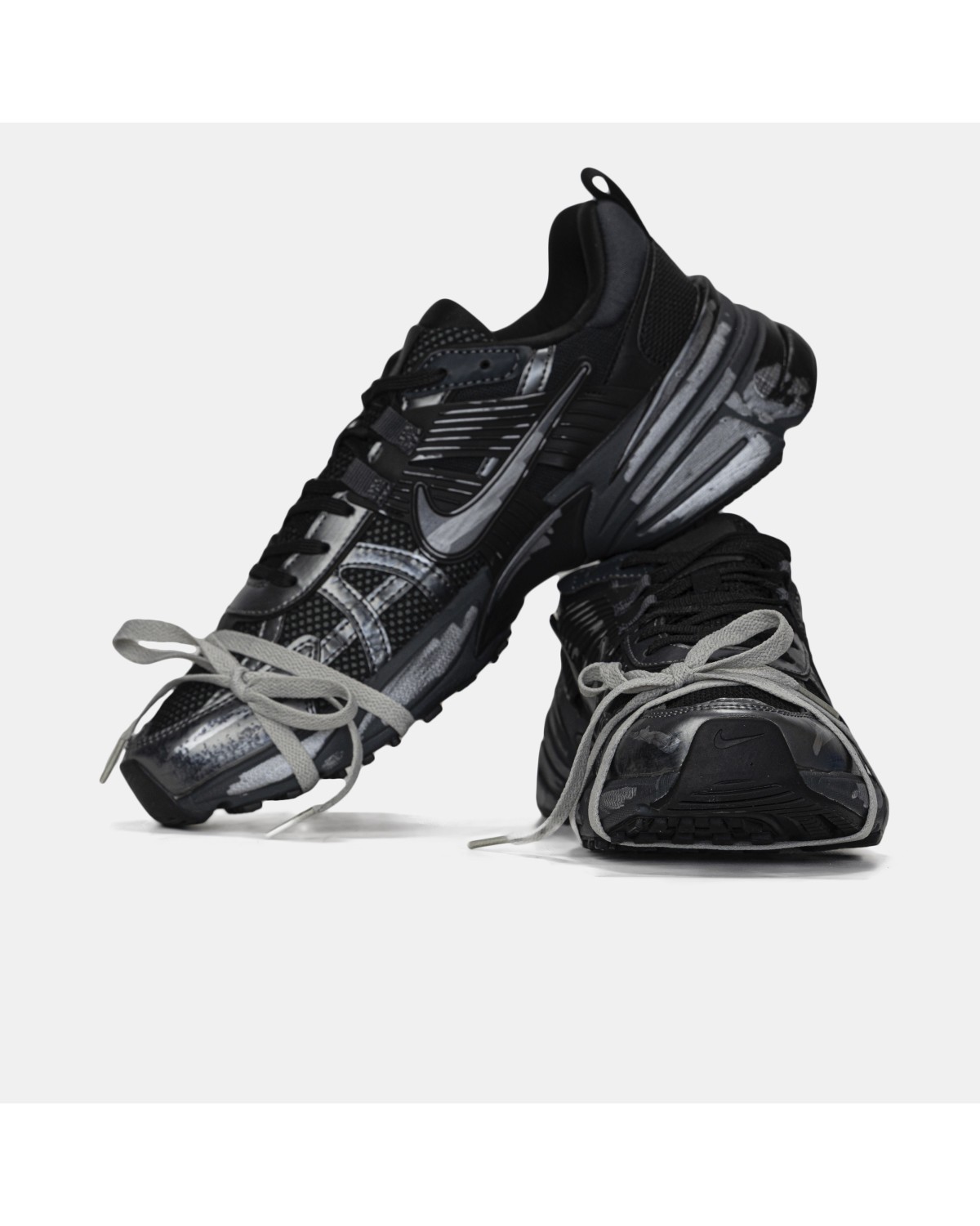 Nike Runntek V2K Black Silver Custom Nike Runntek V2K Black Silver Custom