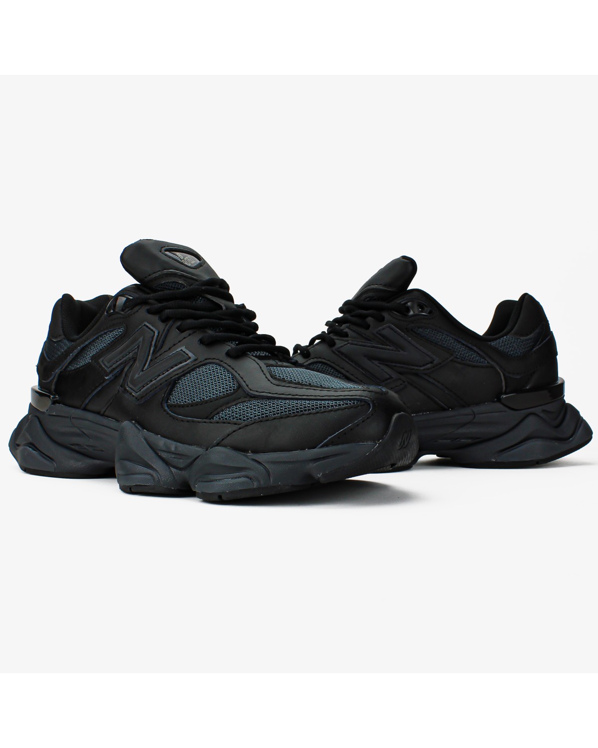 New Balance 9060 Triple Black Leather