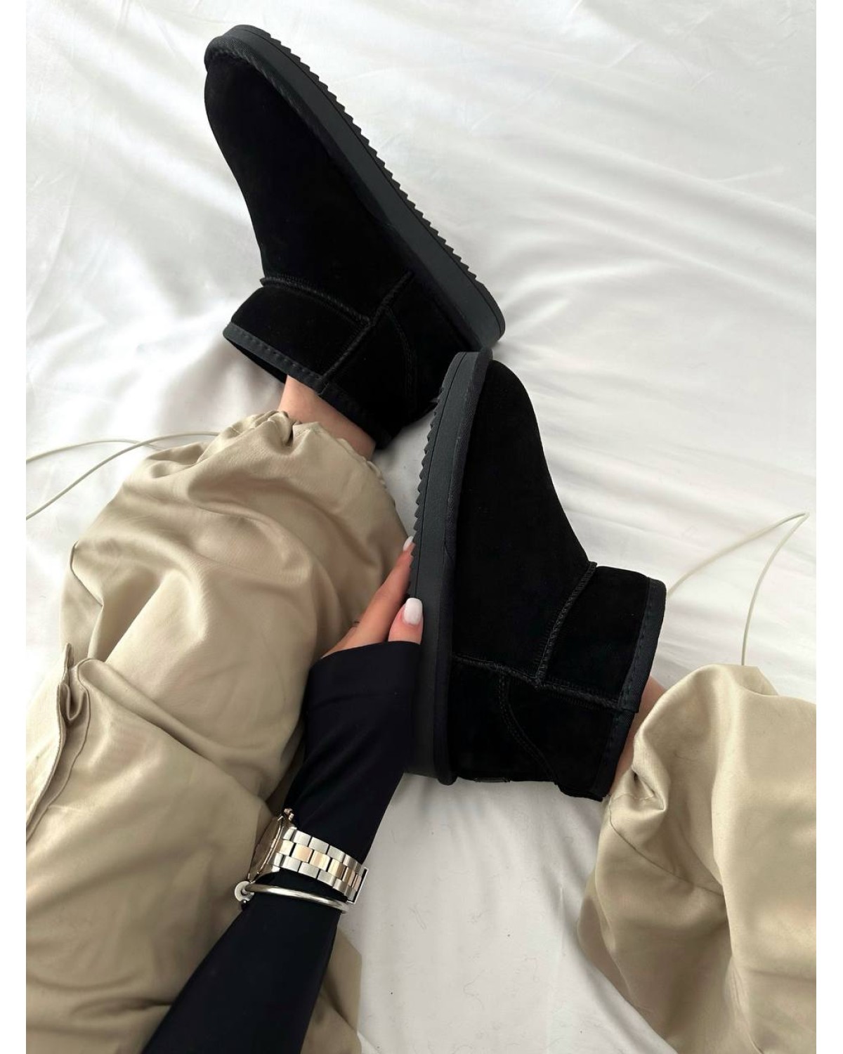 UGG Ultra Mini Black Suede