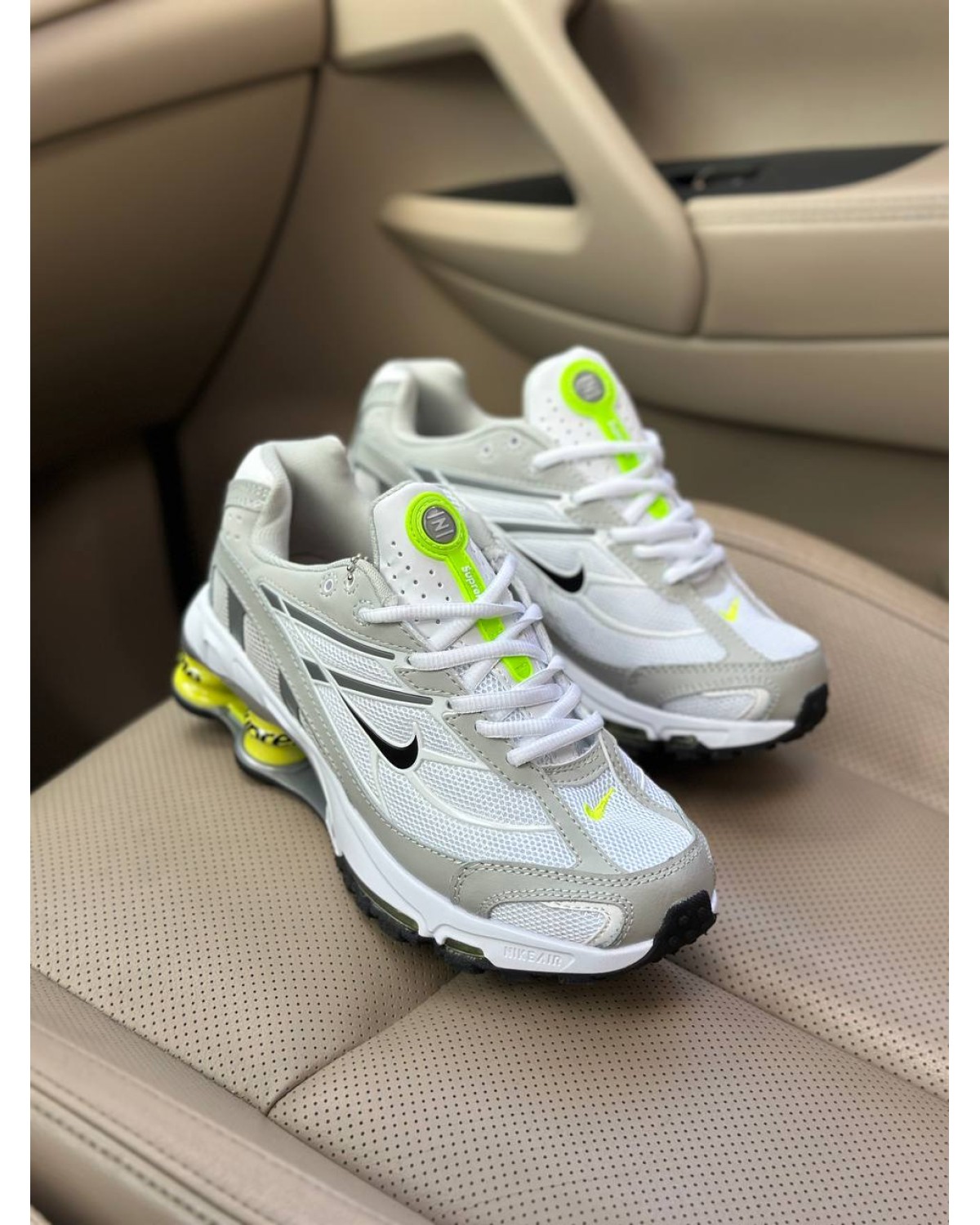 Nike x Supreme Shox Ride 2 SP Grey White Green