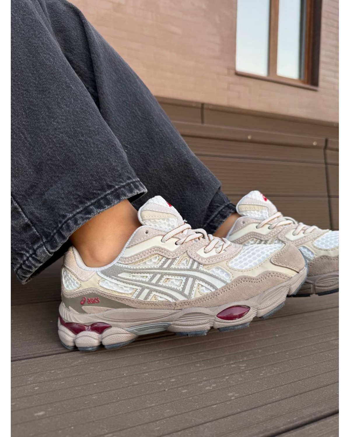 Asics Gel-NYC White Beige Red