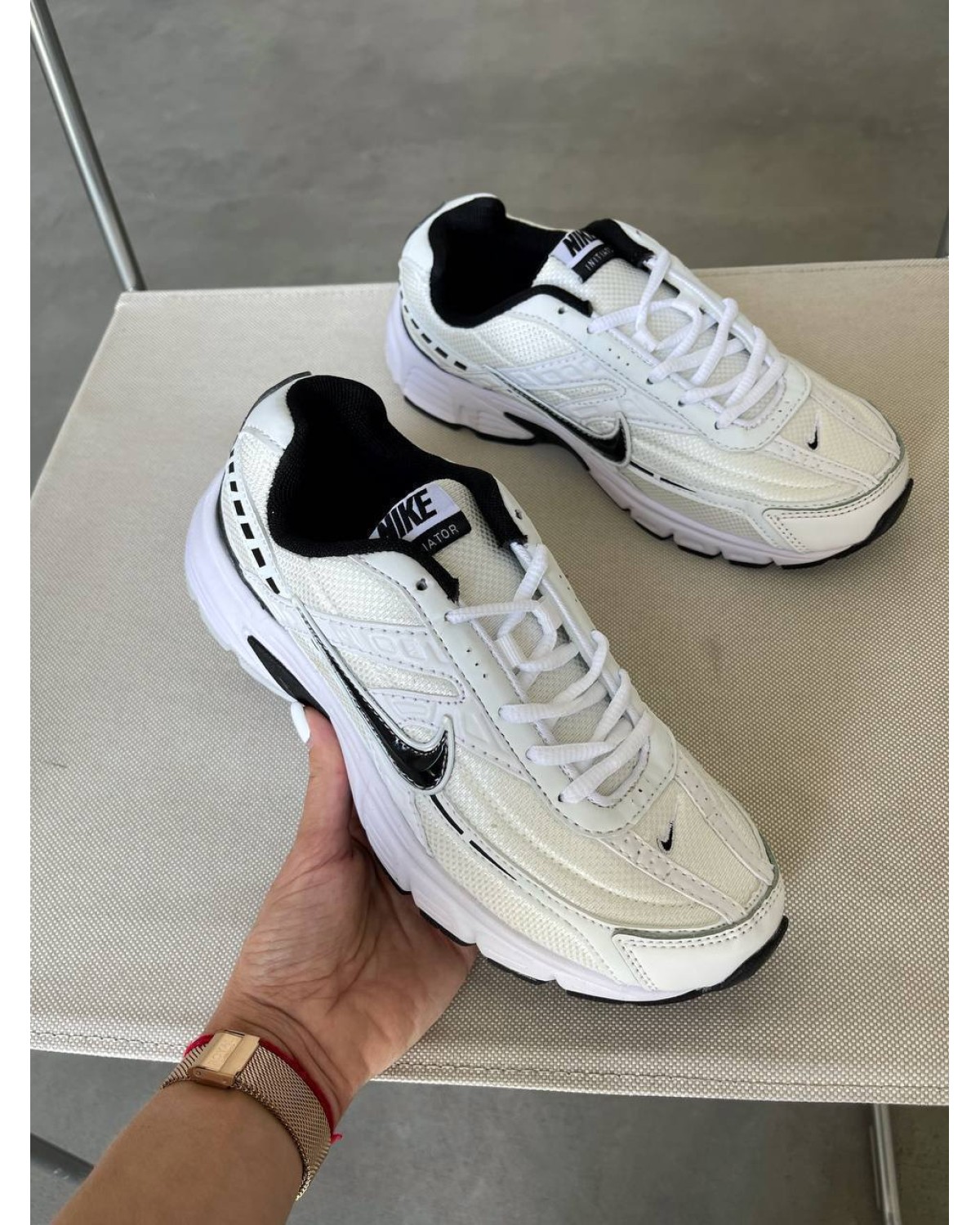 Nike Initiator White Silver Black