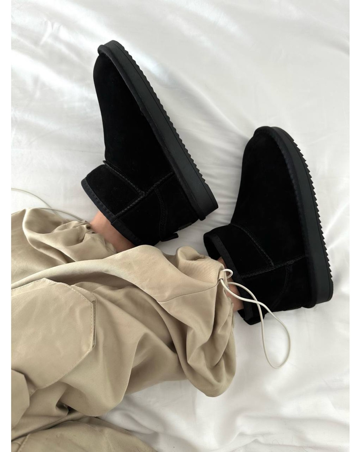 UGG Ultra Mini Black Suede