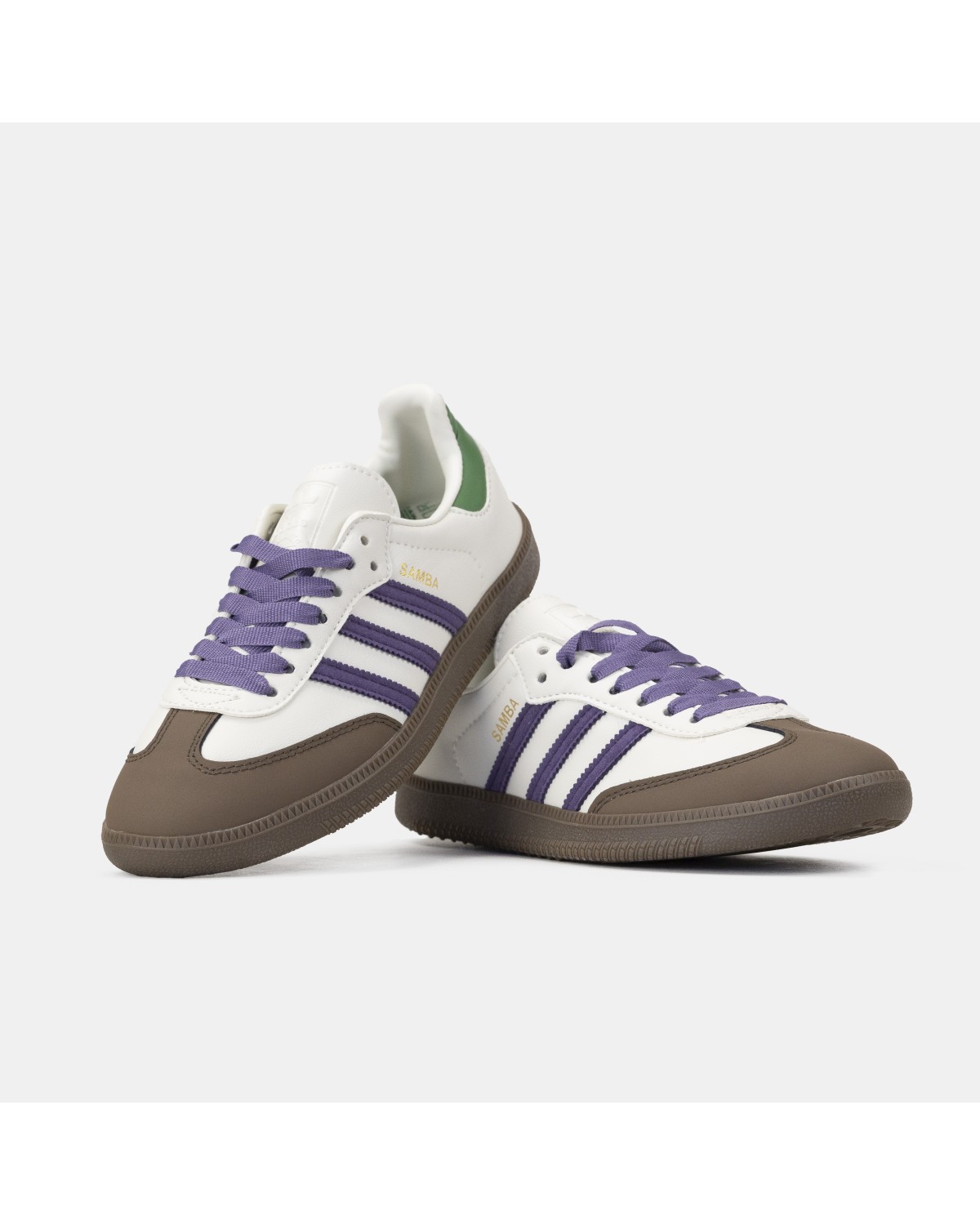 Adidas Samba Off White Core Purple Green Brown