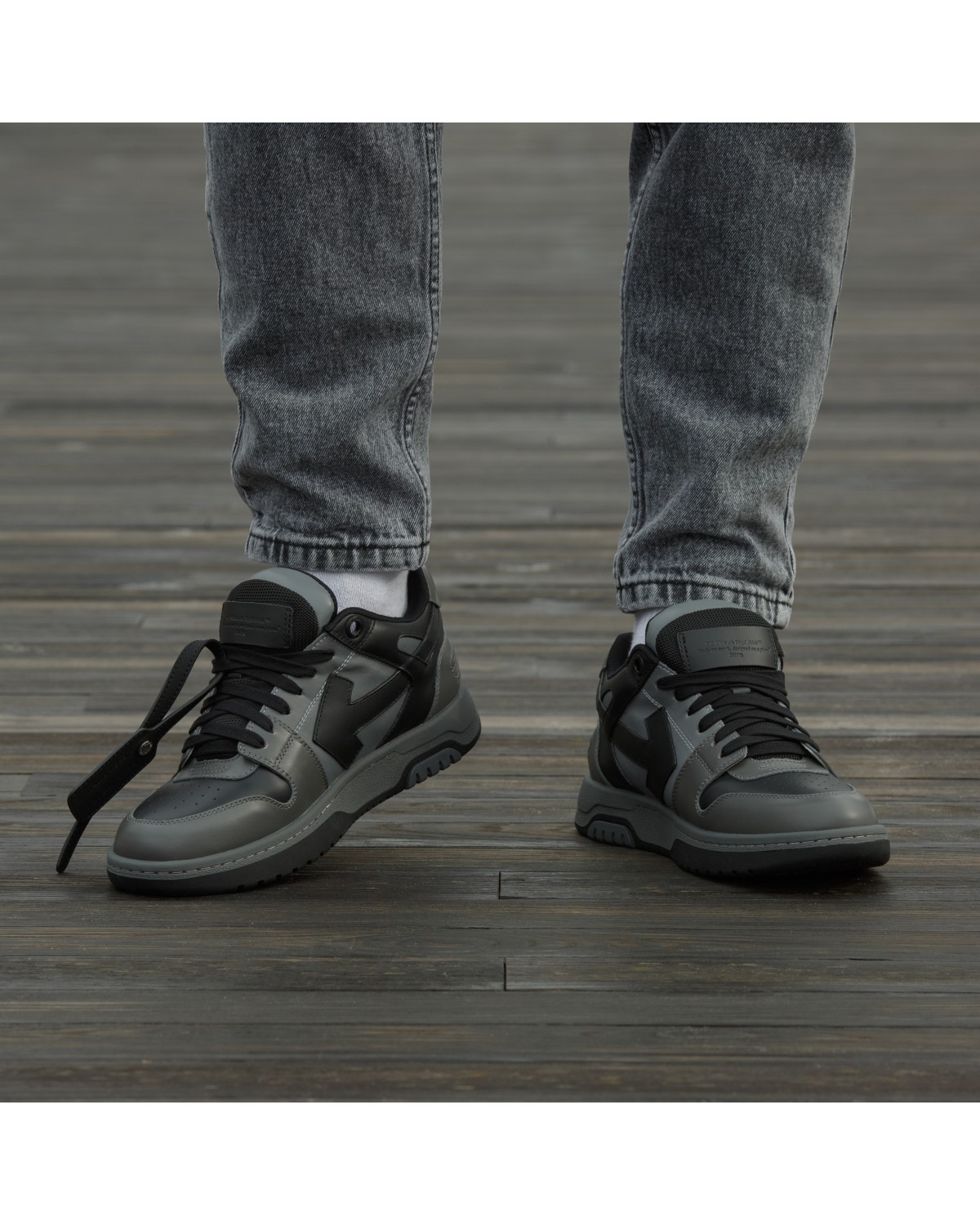 Off White Out Of Office Grey Black