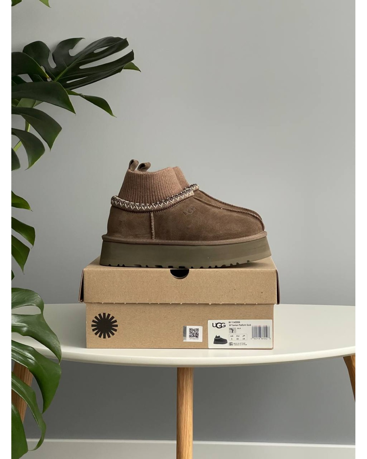 Ugg Tasman Platform Sock Dusted Cocoa