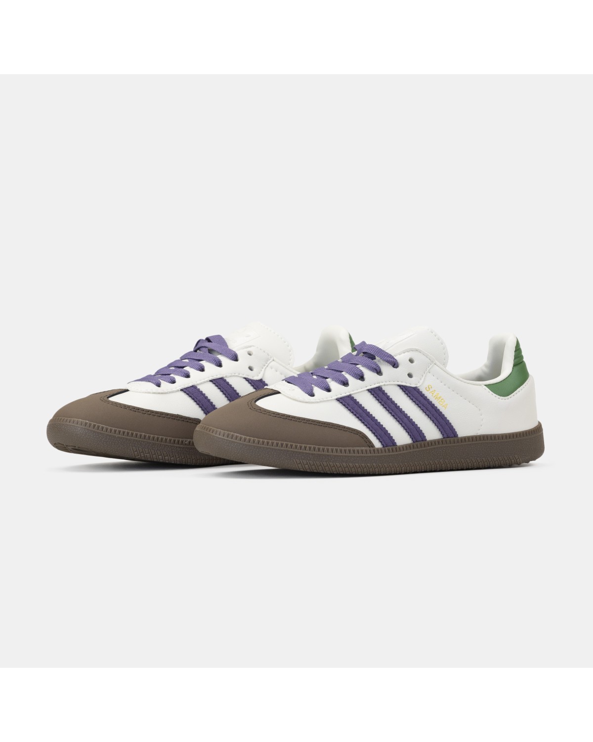 Adidas Samba Off White Core Purple Green Brown