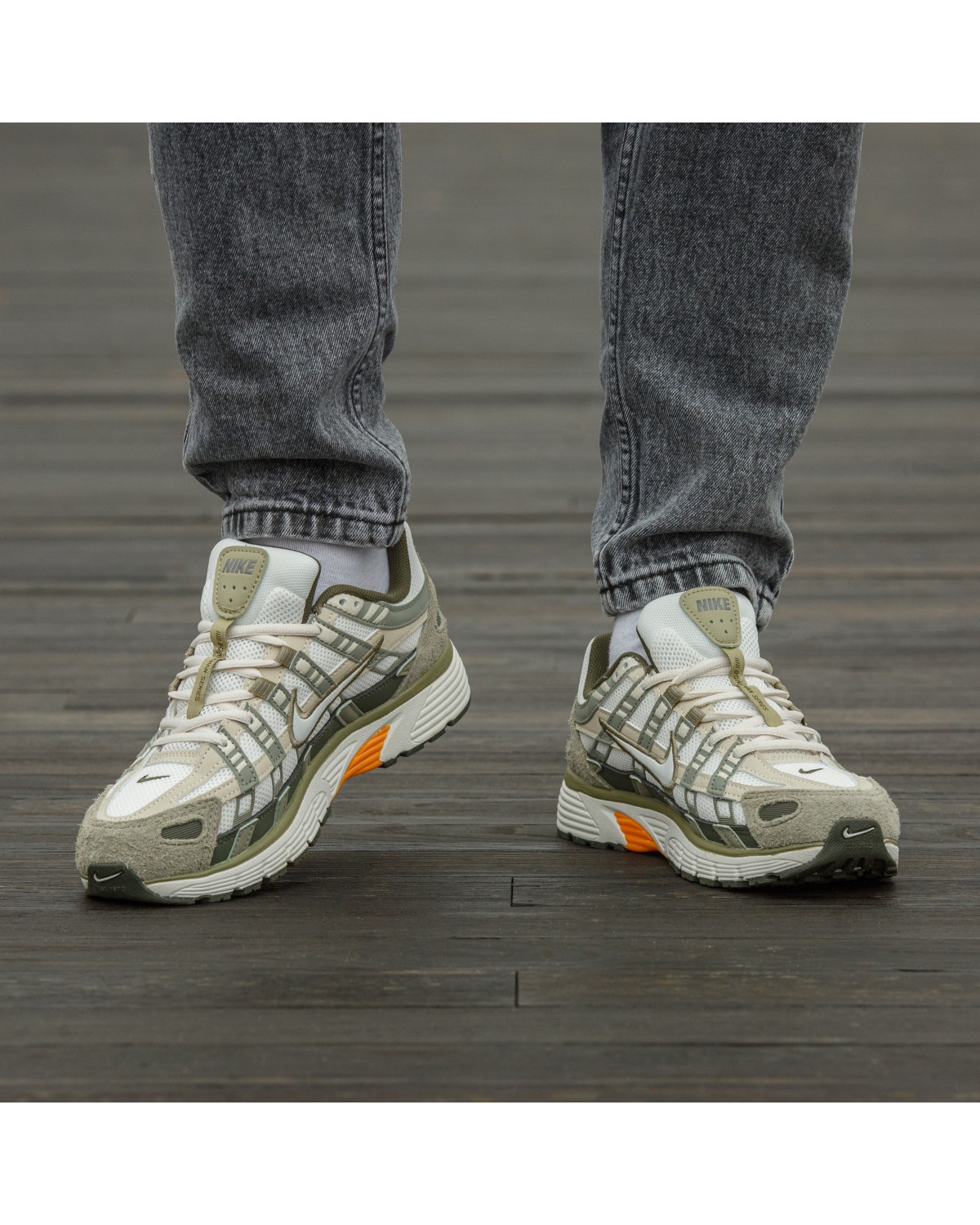 Nike P-6000 Grey Green Suede