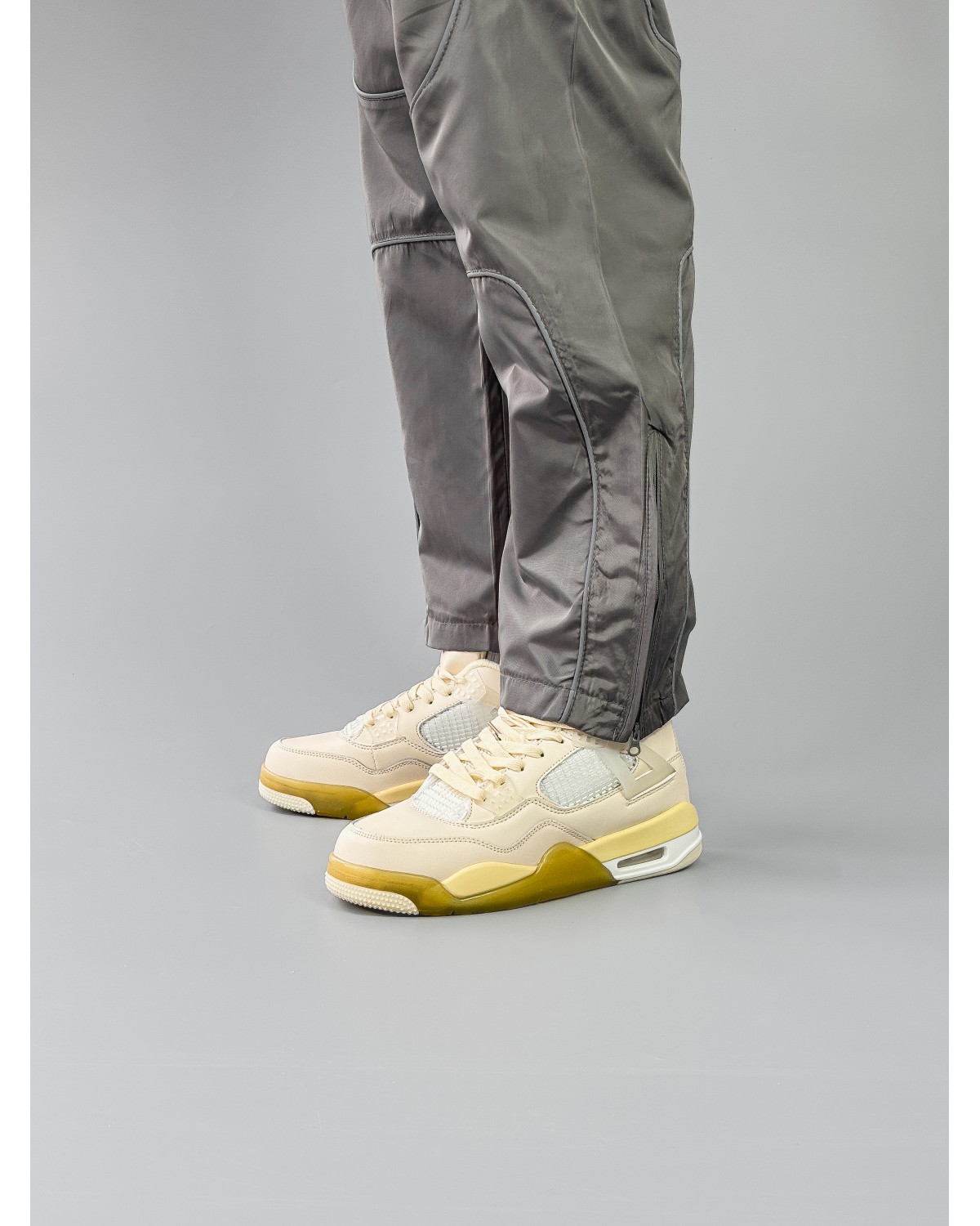 Nike Air Jordan 4 Beige Yellow Fur Nike Air Jordan 4 Beige Yellow Fur