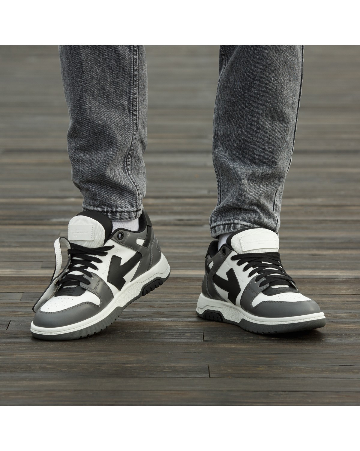 Off White Out Of Office White Grey Black