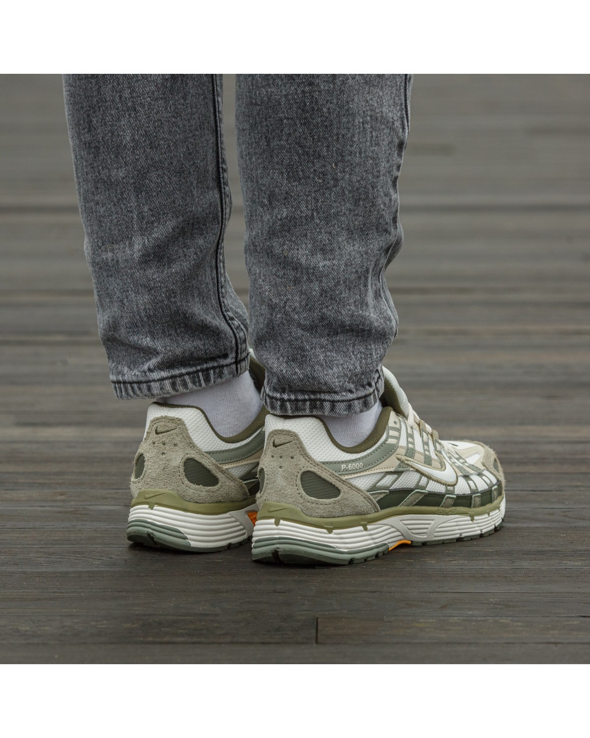 Nike P-6000 Grey Green Suede