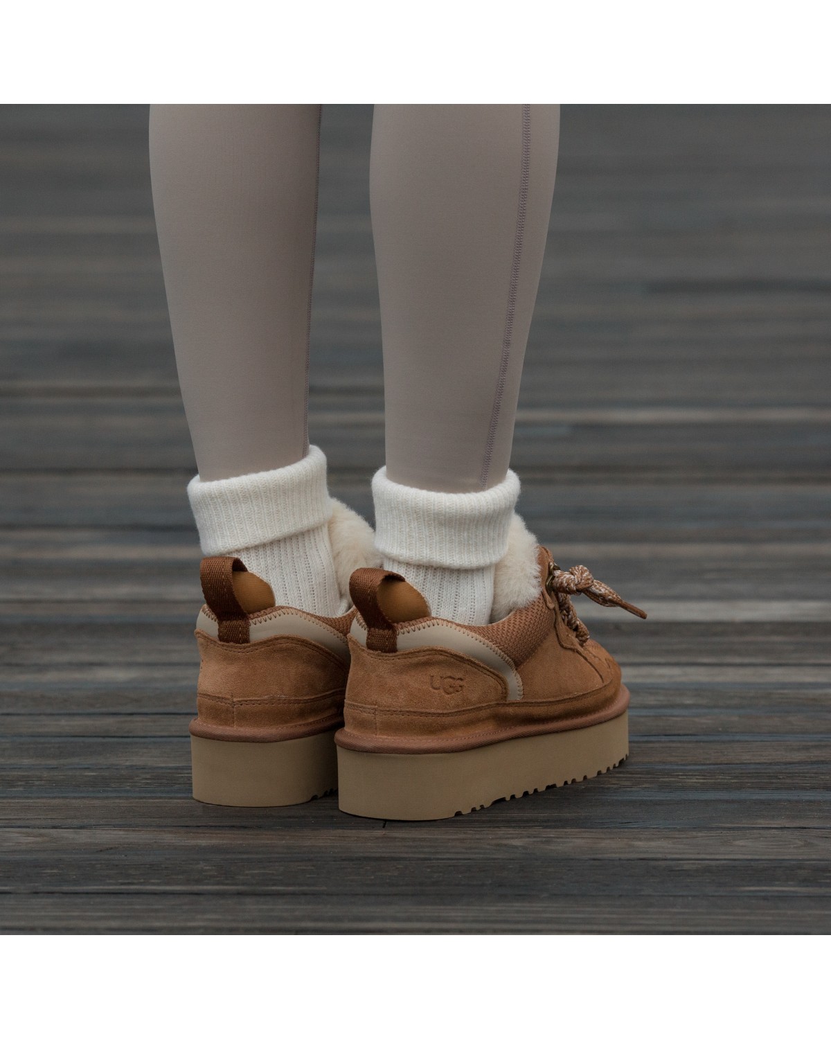 UGG Lowmel Sneaker Platform Chestnut