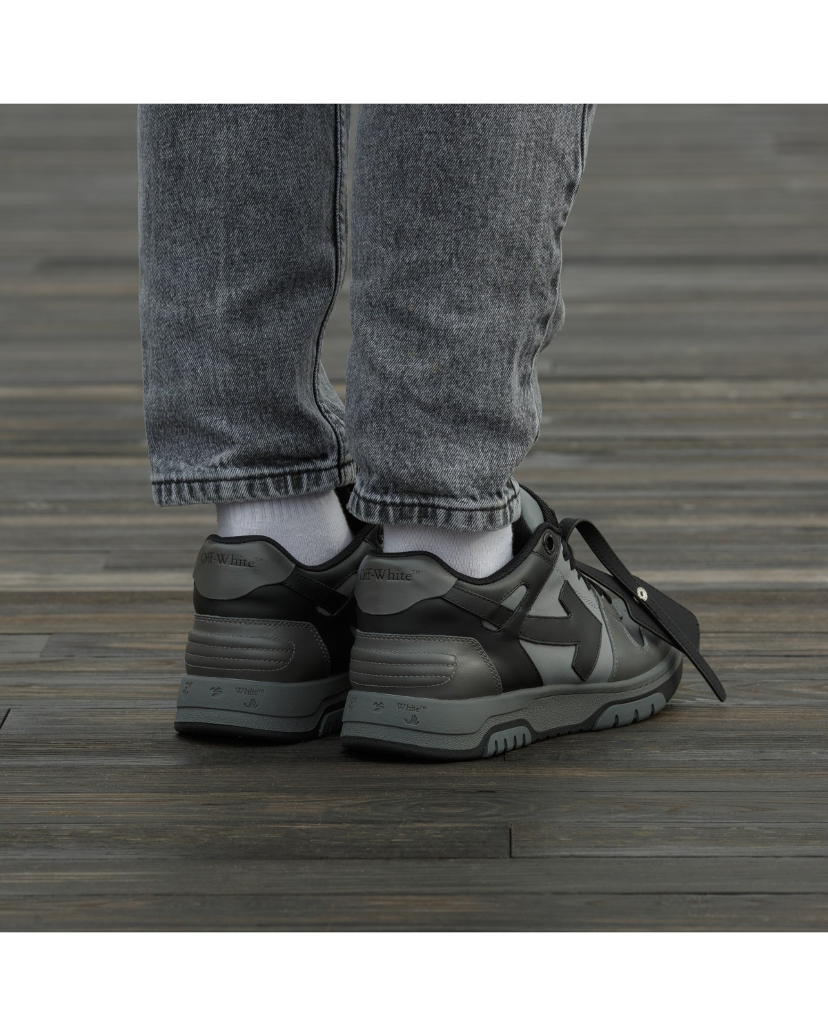 Off White Out Of Office Grey Black