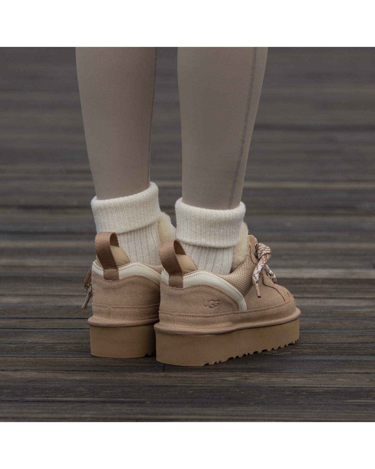 UGG Lowmel Sneaker Platform Beige