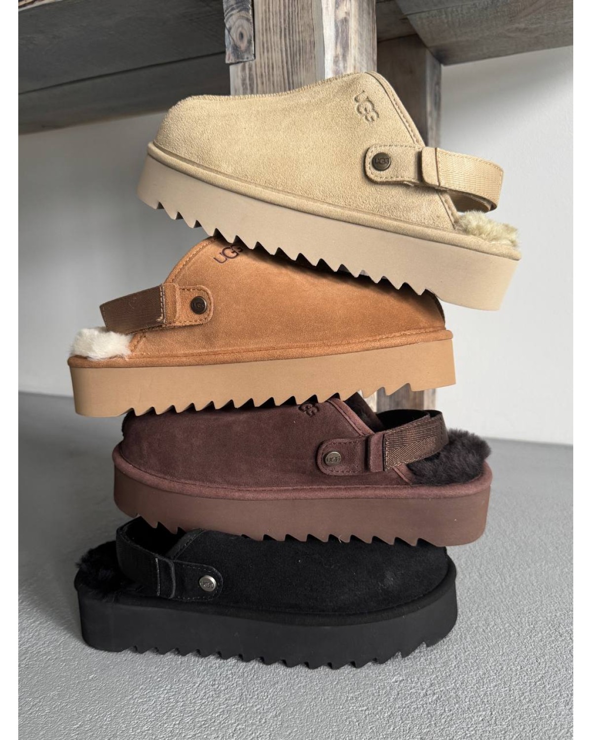 Ugg Lanah Clog Platform Brown Ugg Lanah Clog Platform Brown