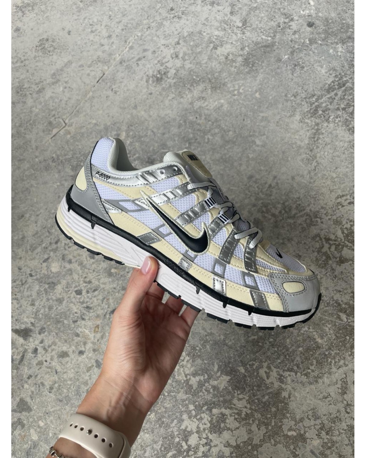 Nike P-6000 White Yellow