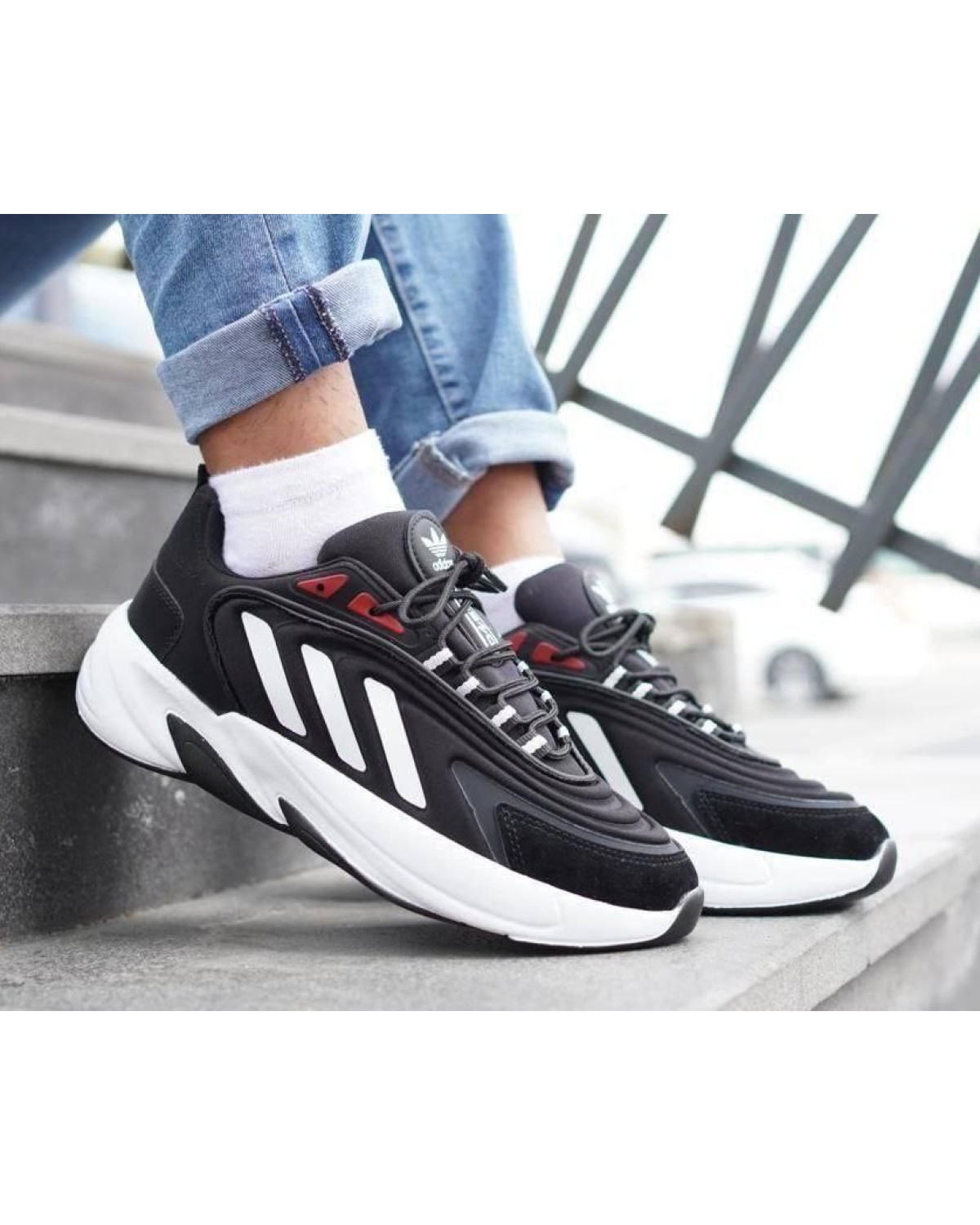Adidas Ozelia Black White