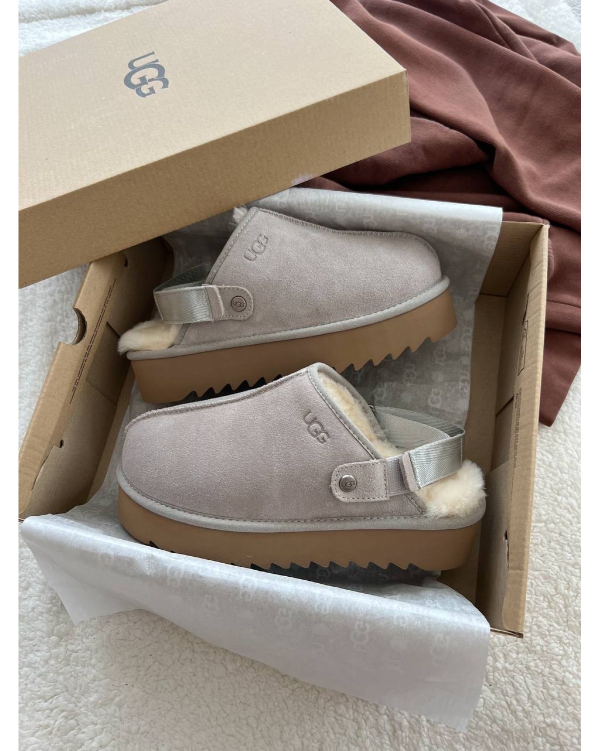 Lanah Clog Brown Grey