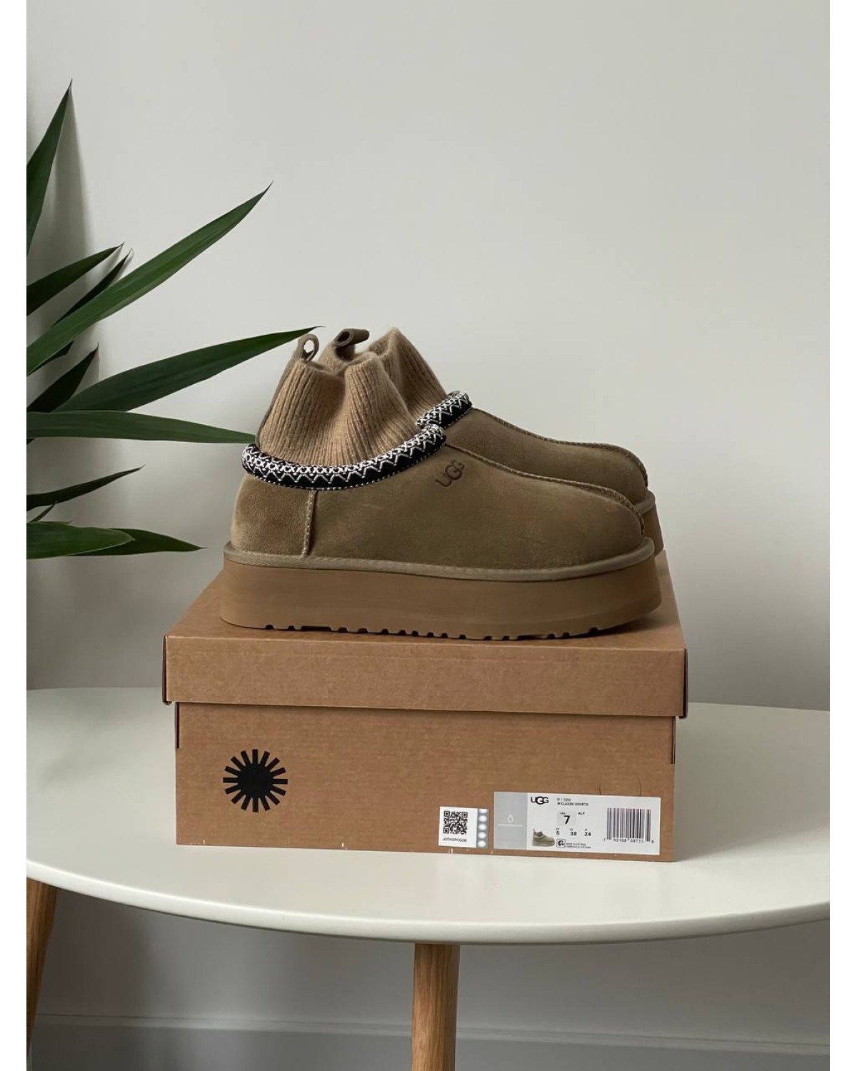 Ugg Tasman Platform Sock Khaki