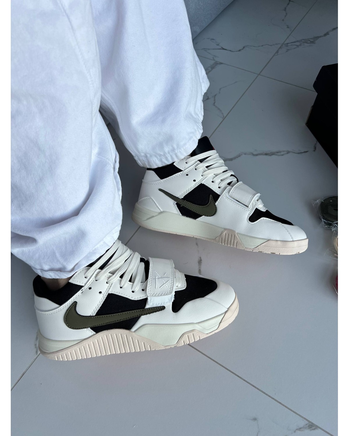 Jordan x Travis Scott Cut The Check Green White Black