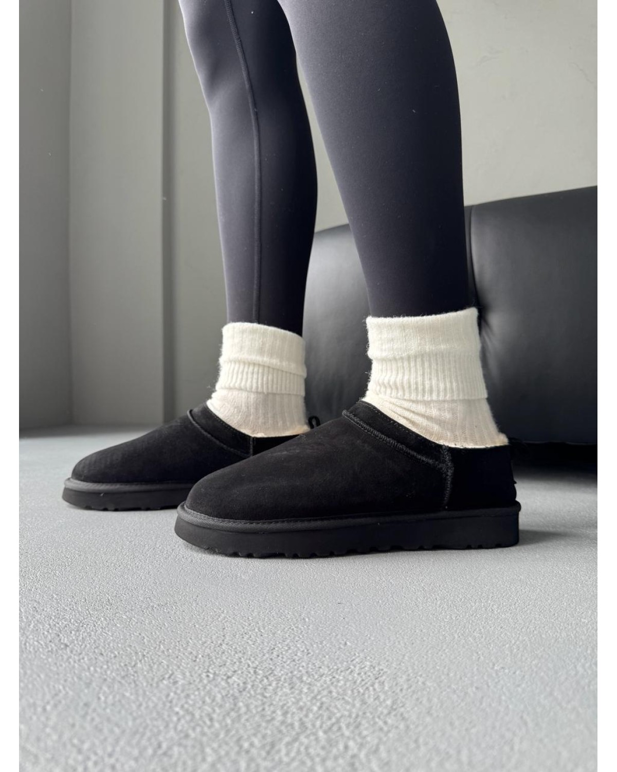 UGG Classic  Micro Boot Black