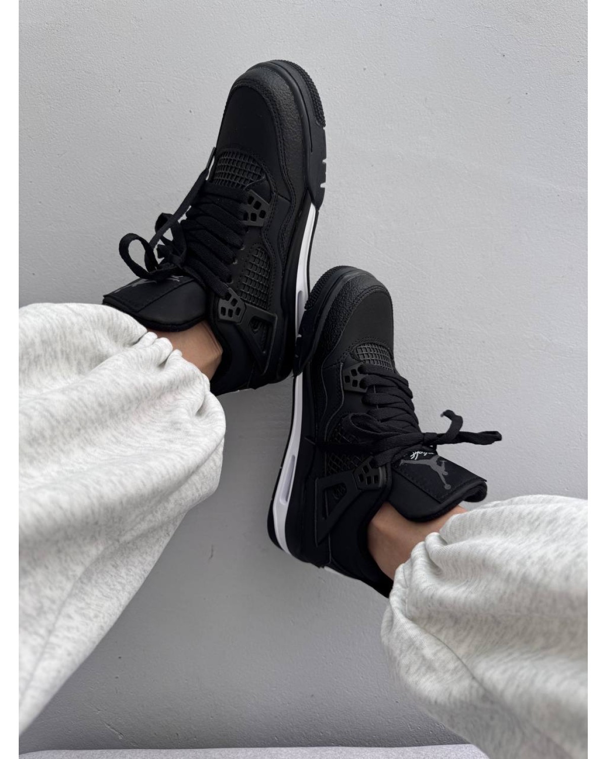 Nike Air Jordan Retro 4 x Bike Black Nike Air Jordan Retro 4 x Bike Black