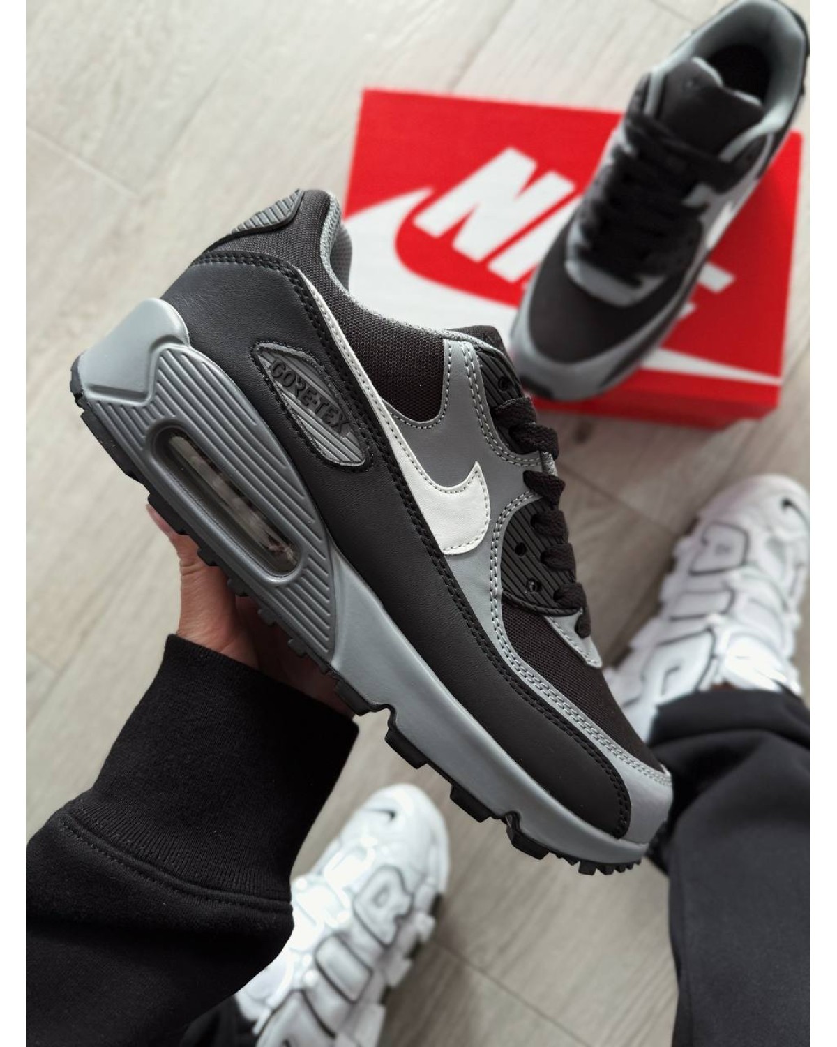 Nike Air Max 90 Gore-Tex Shoes Grey/Black