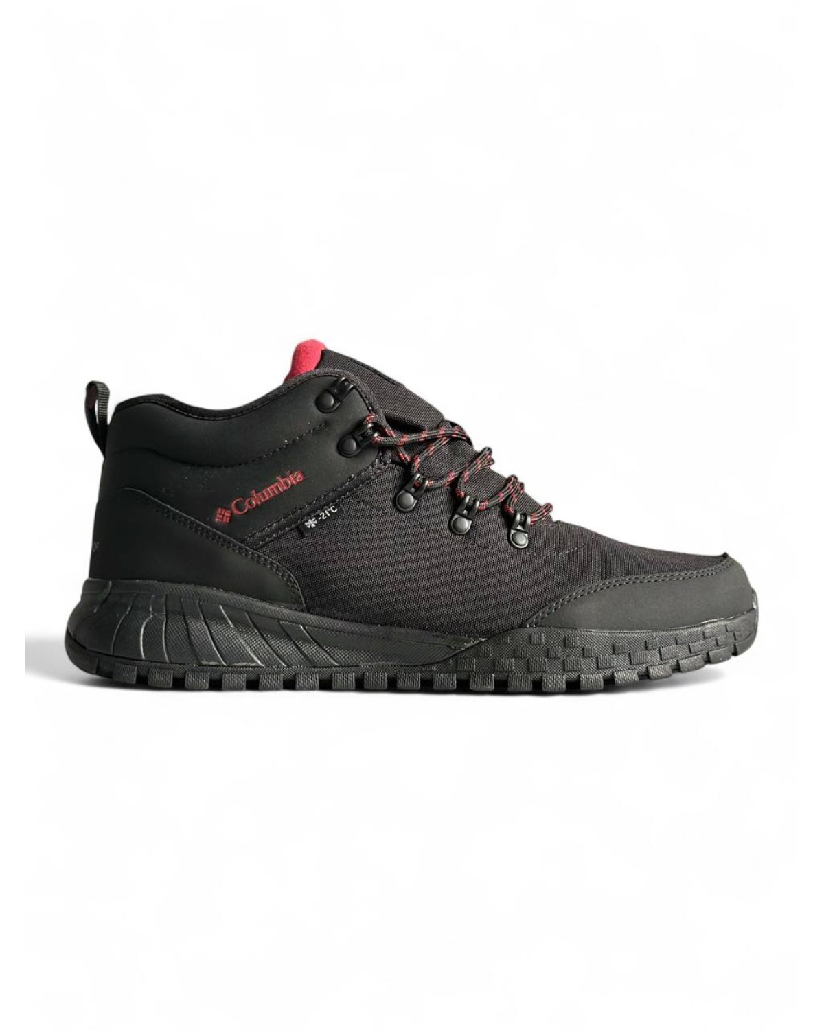Columbia Waterproof Firebanks Mid Gtx Black Red