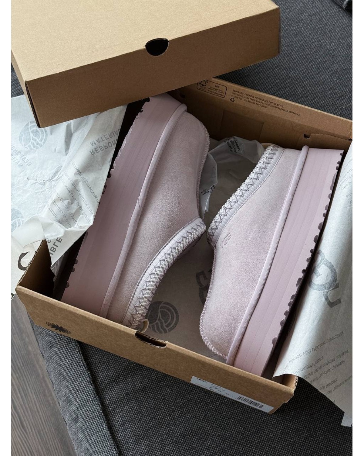 Ugg Tazz Slipper Bay Fog Platform