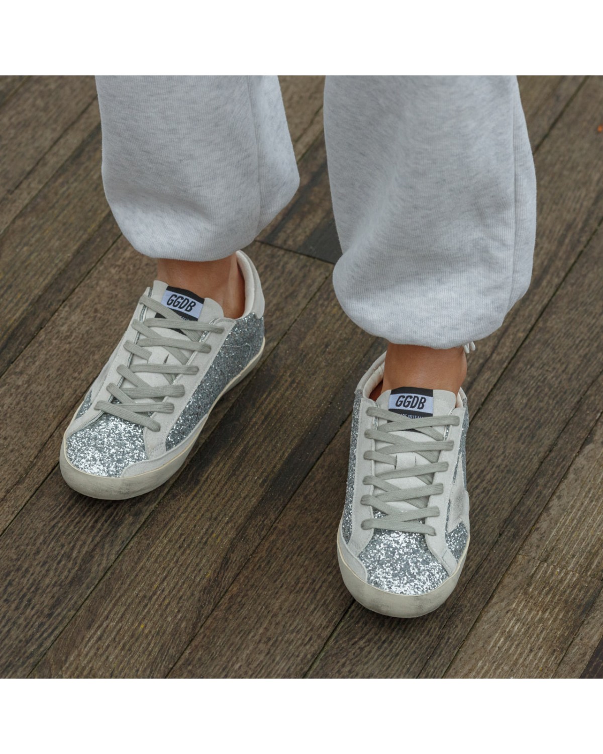 Golden Goose Silver Grey