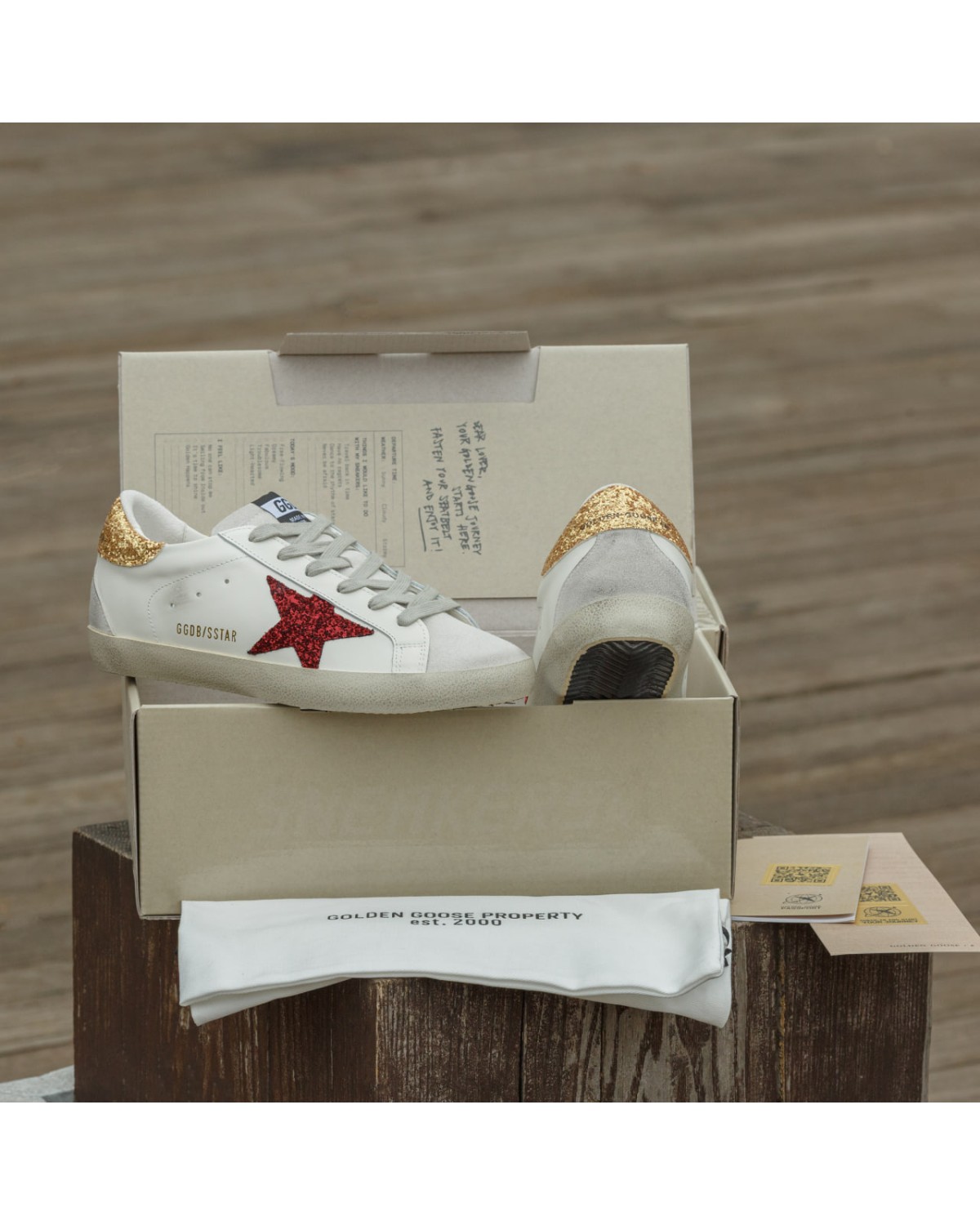 Golden Goose White Burgundy