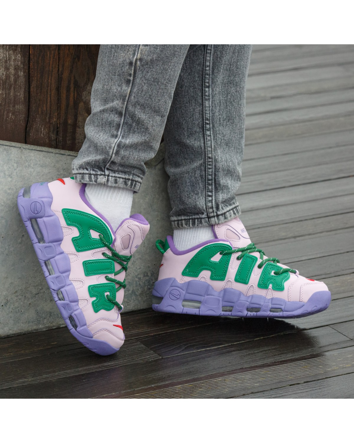 Nike Air More Uptempo Low x Ambush Pink Purple Green